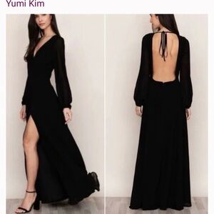 Yumi Kim Black Long Sleeve Dress